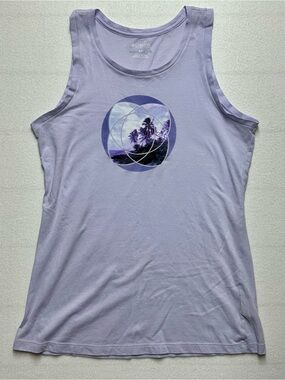 Columbia Omni‑Shade Sleeveless Tank Women’s Small Lavender UPF 50 Graphic Top